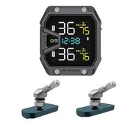 NONDK de Monitoreo de Presión de Neumáticos Inalámbrico TPMS para Motocicleta con 2 Sensores, IP65, Resistente Al Agua A