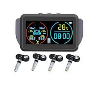 NONDK de Monitoreo de Presión de Neumáticos TPMS para Automóvil, Alarma, Medidor de Presión de Aire de Neumáticos, Indicador de Temperatura, Advertencia, 4 Sensores Internos