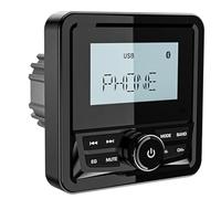 NONDK de Radio Náutica con Reproductor Multimedia, Antena FM/Am, Bluetooth, MP3, Resistente Al Agua, Compatible con Vehículos Recreativos, Vehículos Todoterreno, UTV, SPA y RZR.
