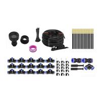NONDK de Riego por Ajustable de 360° - de Riego para Jardín de 15 M con 15 Boquillas