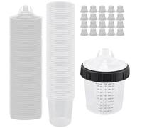 NONDK De Vaso Mezclador De Pintura, Kit 20 Onzas 600 Ml, Pistola Pulverizadora De Pintura HVLP Desechable, Kit De 20 Onzas, Kit De Recarga Para Pistola Pulverizadora De Pintura