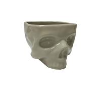 NONDK Decoración de Mesa Retro Porcelana Gótica Calavera Pasta Tazón Vajilla de Halloween Bar Comida Fideos Ensalada Dulces Tazón de Cerámica S