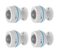 NONDK Detector de Movimiento PIR Z-Wave 700 de 4 Piezas con Sensor de Luz, Humedad y Temperatura Que Funciona con la Automatización del Hogar Smartthing Vera A