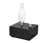 NONDK Difusor de Aceites Esenciales Puros Sin Agua, Nebulizador, Aromaterapia, EléCtrico, de Madera y Vidrio.