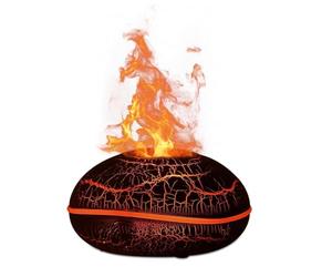 NONDK Difusor de Volcán Colorido, Humidificador Ultrasónico de Llama de Fuego de 200 Ml con Protección de Apagado Automático, Difusor de Niebla Fría B