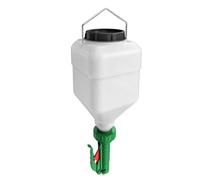NONDK Dispensador de Salsas de 5,5 L, Diseño Colgante, Gran Capacidad para Mostaza, Ensalada, Kétchup y Mayonesa, Color Verde.