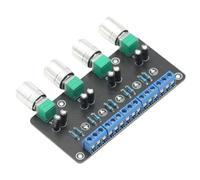 NONDK Distribuidor de Señal de Audio Pasivo, 1 Entrada y 4 Salidas, Perilla de Volumen Que Puede Controlar Independientemente Múltiples Señales, Placa de Módulo