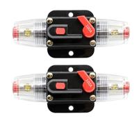 NONDK Disyuntor de Reinicio de 100Amp DC 12V-24V, Soporte de Fusible de Disyuntor de Reinicio de 100Amp.