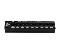NONDK Divisor de Audio Balanceado XLR 1x8, 1 Entrada, 8 Salidas, Divisor de Audio XLR de 3 Pines, Caja Divisora de Señal de Audio, Caja de Audio con una Salida de Bucle