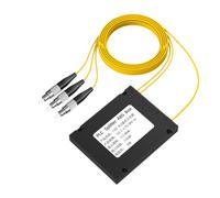 NONDK Divisor de Fibra Óptica FC/UPC, Divisor PLC, Caja ABS, Divisor de Fibra Óptica, Divisor de Fibra Óptica, 1/2