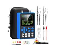 NONDK DSO2512G Osciloscopio Digital con 2 Canales Generador de Señal de de Banda de 120 Mhz Frecuencia de Muestreo de 500 /S, Pantalla de 2,8 Pulgadas