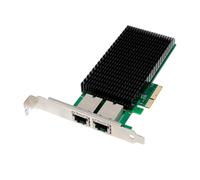 NONDK E610-XT2 Tarjeta de Red PoE de Doble Puerto de 10G PCIe 4.0 X4 A Convertidor PoE de 2RJ45 con Optoaislamiento y Protección Sobretensiones