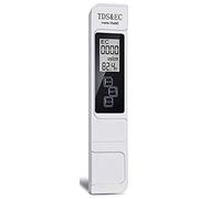 NONDK EC Probador Digital de Calidad del Agua 0-9999 PPM Rango de MedicióN Probador del Medidor de Temperatura de Pureza del Agua