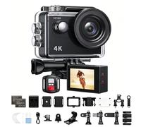 NONDK EK7000 Cámara de Acción WiFi 4K30FPS 20MP Cámara Sumergible Control Remoto Zoom 4X Compatible con Micrófono Externo