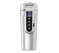 NONDK Eléctrica Inteligente de 450 Ml para Coches, Hervidor Eléctrico Portátil de 12 V/24 V con Pantalla Táctil LCD.