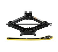 NONDK Elevador de Manivela de Pantógrafo Mecánico de 1,5 T con Llave, Cambiador de Neumáticos de Automóvil, Herramienta de Elevación de Tijera, Elevador de Manivela para PKW/SUV/MPV