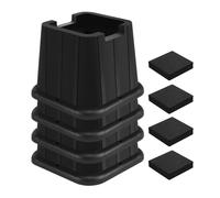 NONDK Elevadores de Cama Resistentes, Elevadores de Muebles Ajustables para Cama, Sofá, Mesa, Silla, Soportan hasta 1500 Libras, Juego de 4