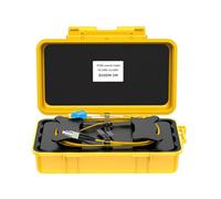 NONDK Eliminador de Zona Muerta OTDR, Caja de Cable de Lanzamiento, Anillos de Fibra, Caja de Cable de Lanzamiento OTDR de Fibra Óptica de 2 Km FC/UPC-LC/UPC