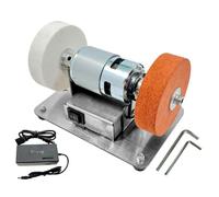 NONDK Enchufe Europeo, Amoladora Doble de 100 W, Motor de Amoladora, Mini Muela Eléctrica de Pulido Grueso y Fino, Piedra de Afilar