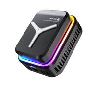 NONDK Enfriador de Teléfono Semiconductor de 15W, Ventilador de Radiador para Teléfonos Móviles, Pinza Magnética en la Parte Posterior, Radiador RGB para Juegos en Teléfonos.
