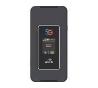 NONDK Enrutador WiFi de Bolsillo 5G de 8000 MAh, Wi-Fi 6, Punto de Acceso Móvil de Doble Banda 5G, Pantalla A Color de 1800 Mbps, Enrutador Portátil 5G/4G LTE, UE.