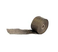 NONDK Envoltura Ignífuga para Tuberías de 5 M, Cinta Aislante Térmica con 2 Abrazaderas, Protector de Chimenea y Conducto de Humos Quemaduras