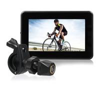NONDK Espejo Retrovisor para Manillar de Bicicleta, Cámara de Visión Trasera 1080P con Pantalla de 4,3", Visión y Ángulo de Visión Amplio de 110°.