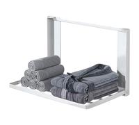 NONDK Estante Lateral para Lavadora de Metal Magnético, Soporte para Ropa Plegable Que Ahorra Espacio, Estante Temporal Sin Perforaciones.