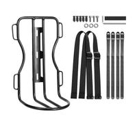 NONDK Estante para Horquilla Delantera de Bicicleta con Bolsa Metal para Horquilla de Bicicleta,Portaequipajes para Ciclismo Carretera,Bolsa Portátil para Bicicleta de 10 L, Paquete de 2