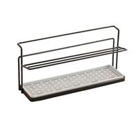 NONDK Estante para Secar, Estante para Guardar Tazas con Bandeja De Drenaje, Estante Organizador para Tazas De Cocina, Color Negro