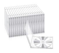 NONDK Estuche de Plástico para CD, Caja de Almacenamiento de Álbumes, Protectora de Repuesto para DVD, Estuche Transparente Individual para Disco DVD.