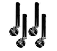 NONDK Extensión de Patas de Mesa para Ruedas de Mesa Plegables - Paquete de 4 Elevadores con Ruedas para Patas Rectas y Curvas de 27 cm