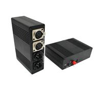 NONDK Extensor de Audio Bidireccional 2 XLR sobre Cable de Fibra Óptica FC, Transmisión Balanceada de 20 Km, Adaptador XLR de 3 Pines A Fibra Óptica, Enchufe UE EU Plug