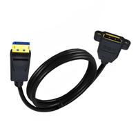 NONDK Extensor DisplayPort Blindaje de alta calidad Negro | Blindaje de alta calidad para minimizar interferencias; diámetro 5,0 mm, instalación robusta.