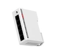 NONDK Extensor PoE de 5 Puertos y 100M para Riel DIN, Repetidor de Entrada de 60W IEEE802.3af/At Plug&Play para Switch PoE de 48V, NVR, Cámara IP, Ap