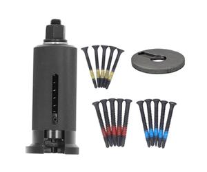 NONDK Extractor Cilindro Cerradura con 15 Tornillos/Bolsa, Extractor Clavos, Herramienta Cerradura Acero Inoxidable, Extractor Potencia Profesional para Puertas Cerradura.