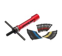 NONDK Extractor de Pasadores para Reparación de Cerraduras. Herramienta de Extracción. Incluye 30 Tornillos de de Autorroscantes de Acero.