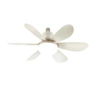 NONDK Fantástico Ventilador de Techo Exterior Impermeable de 42 Pulgadas con Luces, Control Remoto y Motor de CC de 6 Velocidades A