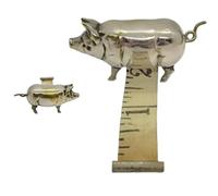 NONDK Figurita de Animal, Regla de Bolsillo, Herramienta de Cerdo, Cinta Métrica Suave para Sastres, Amantes del Bricolaje (1 Pieza)