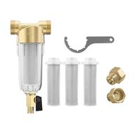 NONDK Filtro de Sedimentos Reutilizable, Filtro de Sedimentos de Baja Presión, Filtro de Agua para Toda la Casa para Agua de Pozo.