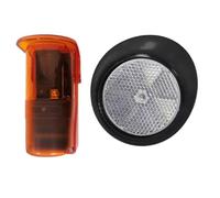 NONDK Fotocélula Reflectora de Alcance, 12-24 V CC/CA, Sensor Fotocélula Infrarrojo para Portón Automático con Cubierta Impermeable.