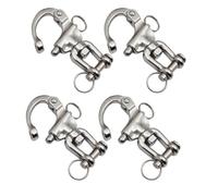 NONDK Gancho de Liberación Rápida, Mosquetón Giratorio, Grillete con Clevis para Driza de Vela, Aparejo de