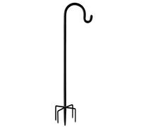 NONDK Gancho de Pastor Al Aire Libre, Soporte para Poste de Comedero de Pájaros, Estacas Colgantes de Jardín para Decoración de Bodas con Colgador de Plantas Solares