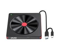 NONDK Grabadora Externa de CD DVD Grabadora de CD USB 3.0 Tipo-C Lector de BD/DVD/CD Lector Reproductor de DVD Unidad para PC Laptop Escritorio