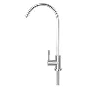 NONDK Grifo de Cocina de 1/4 de Pulgada con Filtro de Agua Potable por Ósmosis Inversa Cromado, Grifo Giratorio, Conexión Rápida