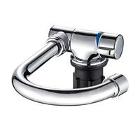 NONDK Grifo de Cocina Plegable Grifo de Agua para con Rotación de 360 Grados Grifo Mezclador de Agua Fría y Caliente de una Sola Manija para RV