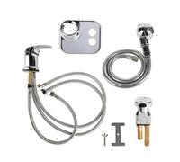 NONDK Grifo para Tazón de Champú, Reemplace el Grifo Cromado Profesional, Manguera Rociadora, Interruptor de Vacío, Rociador de Champú, Manguera Interruptor de Vacío
