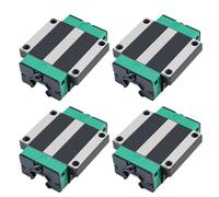 NONDK Guía Lineal HGW20CC, Bloque Deslizante Lineal HGW20CC para Guía Lineal CNC HGR20 de Alta Ensamblaje, 4 Piezas.