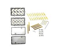 NONDK Herramienta de Bricolaje Caja de la Batería Spliceable Soporte de la Batería para 12V 24V 48V Kit de Almacenamiento de Energía Soporte de Alta Corriente 18650-8