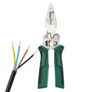 NONDK Herramienta de Corte de Cables 10 en 1, Alicates Pelacables Eléctricos, Comprobador de Voltaje, Tijeras con Función de Medición de Electricidad